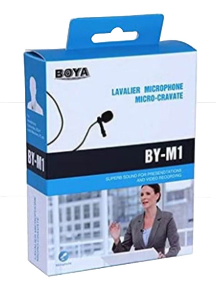 BOYA M1 Mini Microphone Condenser Clip-on Lavalier, 3.5mm Port Compatible with Smartphones, Video Cameras - Image 2