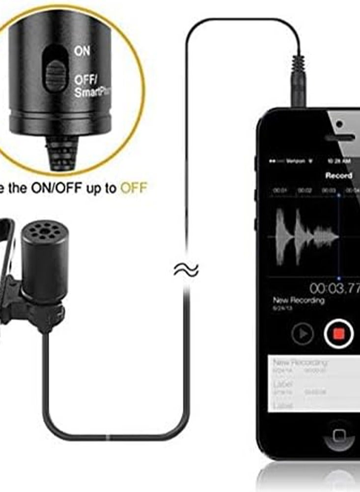BOYA M1 Mini Microphone Condenser Clip-on Lavalier, 3.5mm Port Compatible with Smartphones, Video Cameras - Image 4