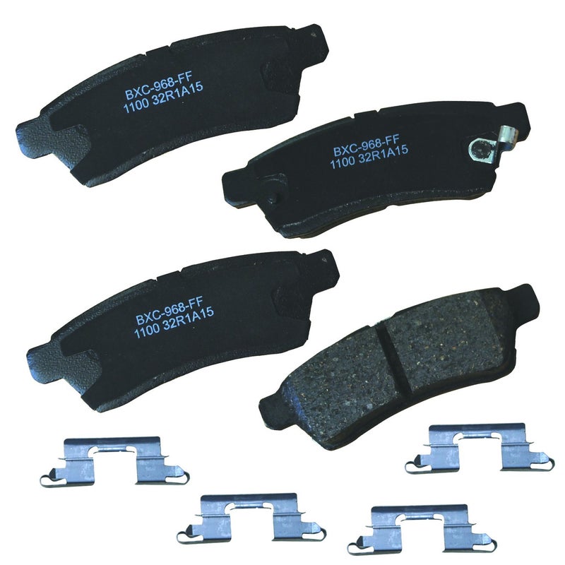 Bendix Premium SBC1100 Ceramic Rear Brake Pads for Nissan Frontier 2024-2005, Xterra 2015-2005, Suzuki Equator 2012-2009 - Image 4