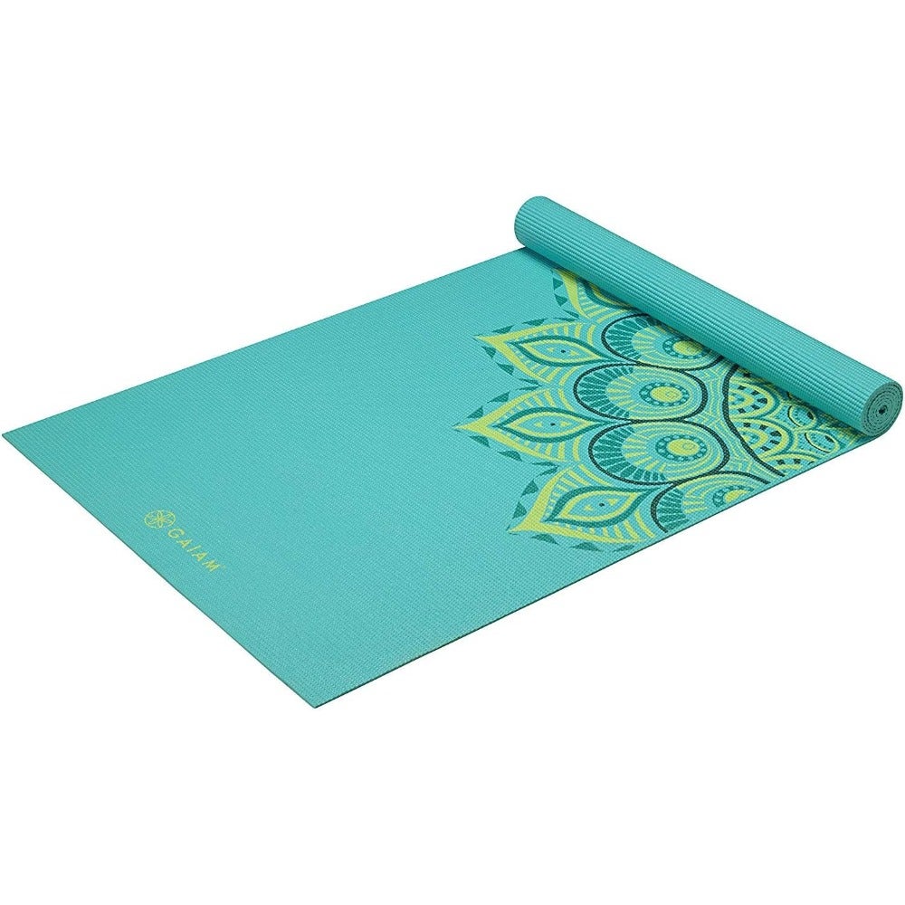Yoga Mat - Premium 6mm Print Extra Thick Non Slip Exercise and Fitness Mat for All Types of Yoga, Pilates and Floor Workouts 68"L x 24"W x 6mm ThickAA