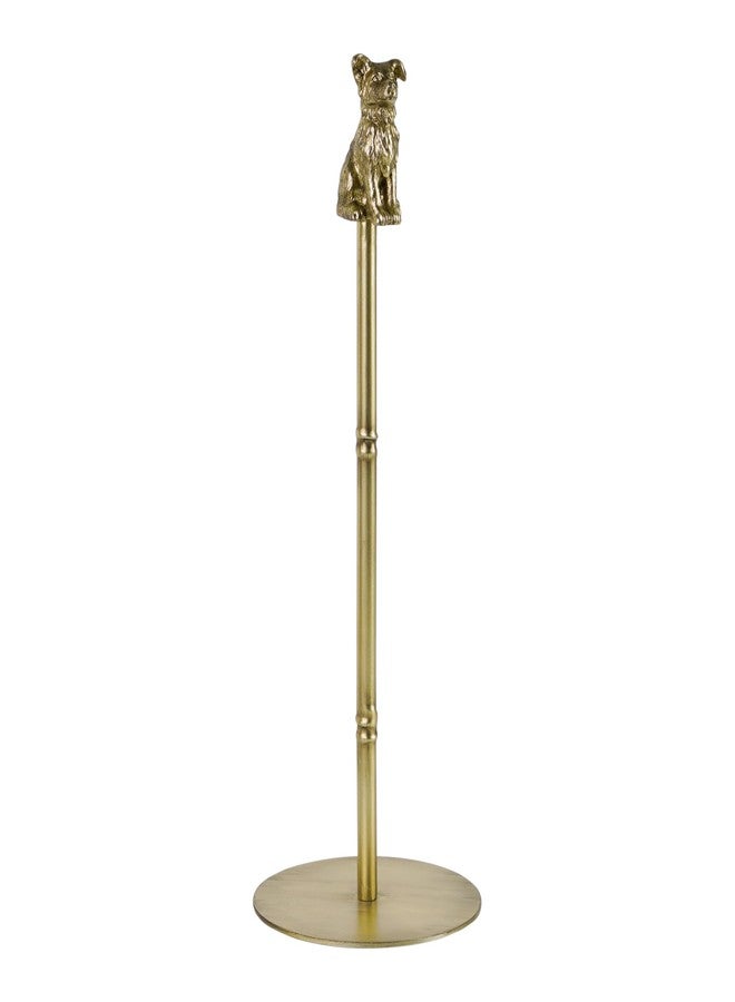 Synovana Golden Dog Paper Towel Holder – Enchanting Decorative Accent with Removable Figurine, Dog Tissue Towel Display Stand Paper Holder for Kitchen Countertop Home Decor - Image 1
