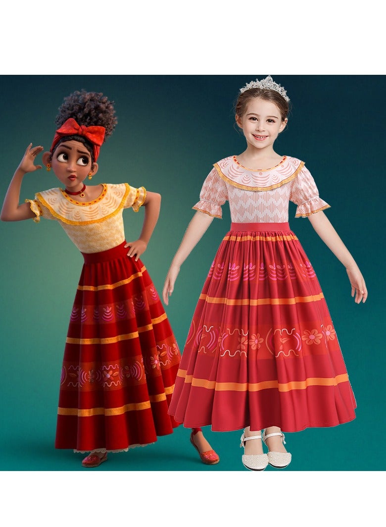 Princess Dress Girls Birthday Party Costume Cosplay Little Girls Dress Up(No crown) - Image 1