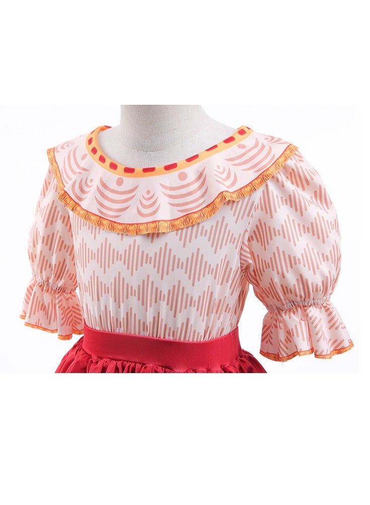 Princess Dress Girls Birthday Party Costume Cosplay Little Girls Dress Up(No crown) - Image 3