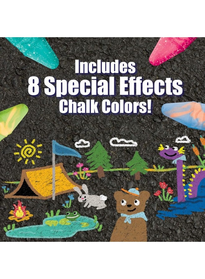 Crayola Ultimate Washable Chalk Collection (64ct), Bulk Sidewalk Chalk, Outdoor Chalk for Kids, Anti-Roll Sticks, School Supplies - Image 4