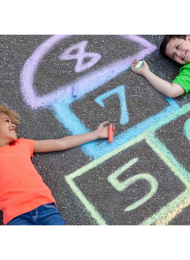 Crayola Ultimate Washable Chalk Collection (64ct), Bulk Sidewalk Chalk, Outdoor Chalk for Kids, Anti-Roll Sticks, School Supplies - Image 2