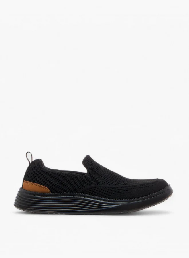 Le Confort Textured Slip-on Loafers with Pull Tab