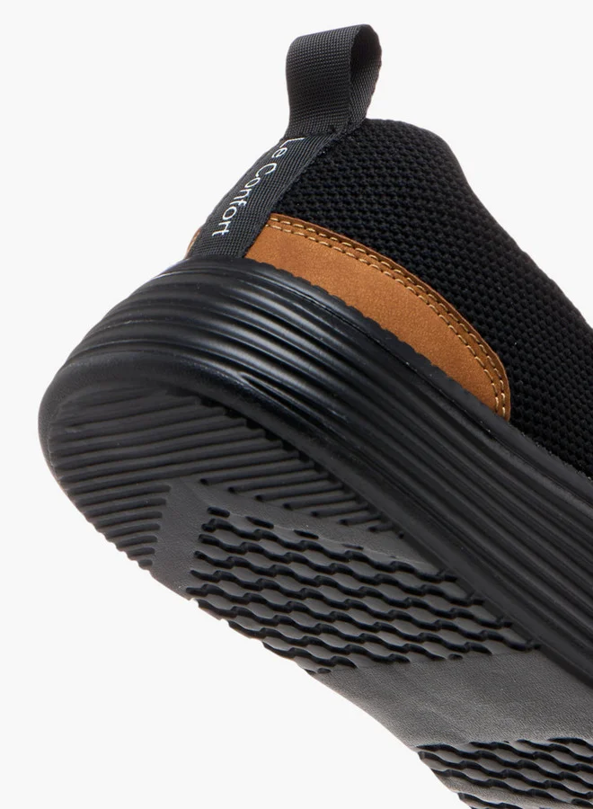Le Confort Textured Slip-on Loafers with Pull Tab