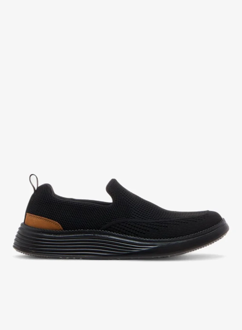Le Confort Textured Slip-on Loafers with Pull Tab
