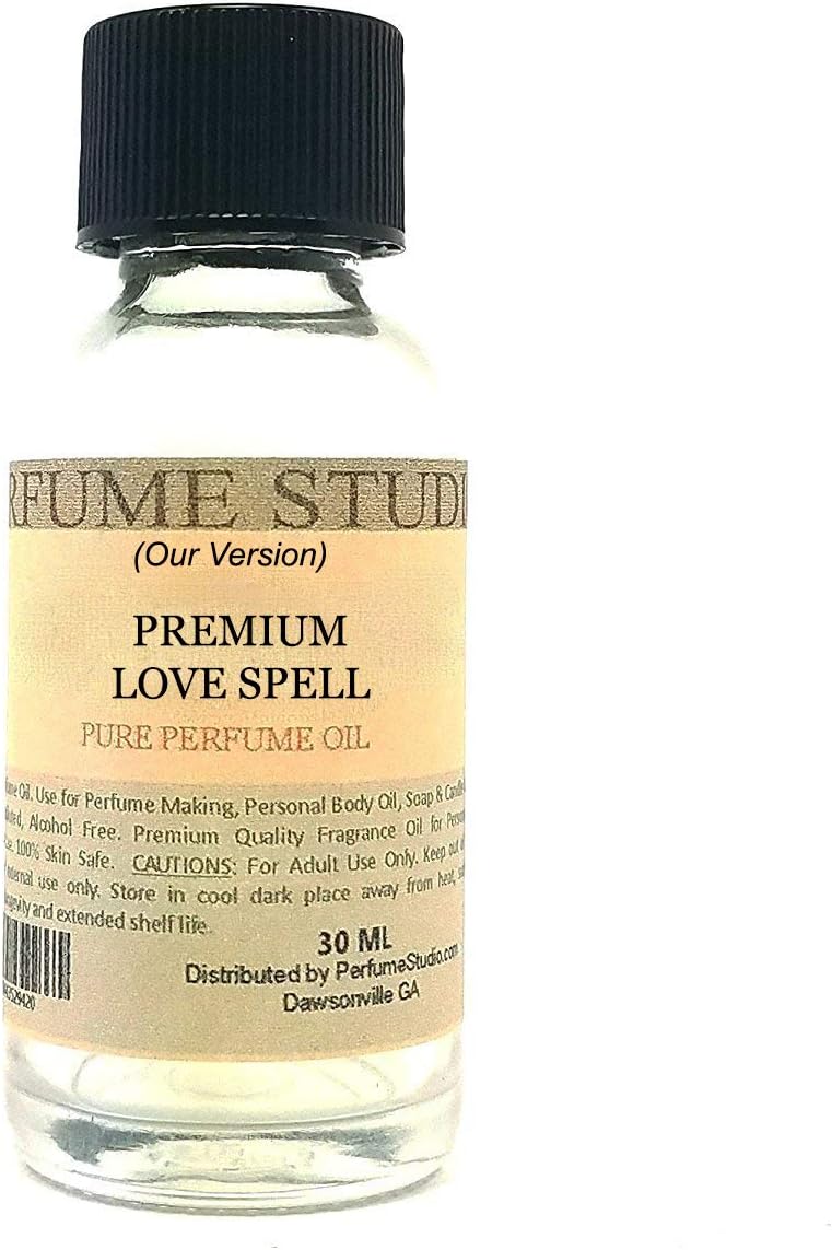Perfume Studio Fragrance Oil for Candle Making, Soaps and Perfumes, Diffusers, Lotions, Bath Bombs, Aroma Pearls, Skin. Undiluted; Splash Glass Bottle. Our Version of: (1 oz, Love Spell Type) - Image 1