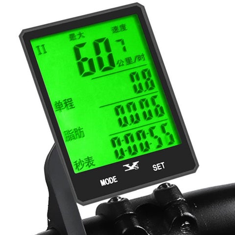 Waterproof Cycling Odometer Wireless Bicycle Computer Black