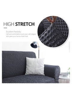 EVORY HOME Sofa Cover 4-Pieces Set of 7-Seater (3+2+1+1) Super Stretchable Anti-Wrinkle Slip Resistant Furniture Protector  - Image 2