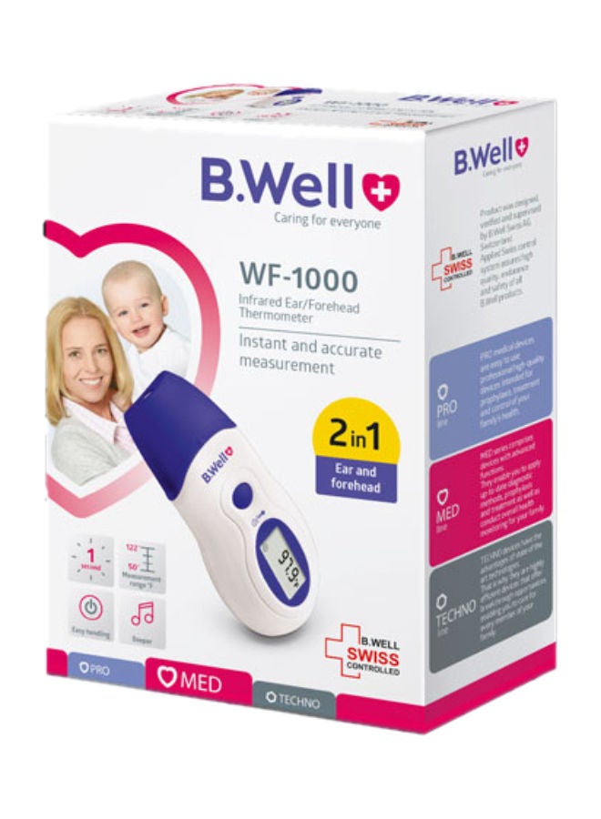 B.Well Infrared Ear/Forehead Thermometer – WF 1000 - Image 1
