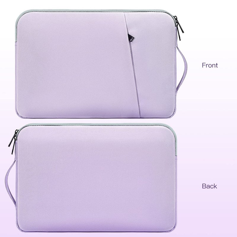 CaseBuy 17 inch Laptop Case Sleeve, Padded Protective Shockproof Water-Resistant Laptop Cover with Handle for HP Envy 17 / Pavilion 17, Dell Lenovo Asus Acer MSI 17.3-in Computer Carrying Bag -Purple - Image 3