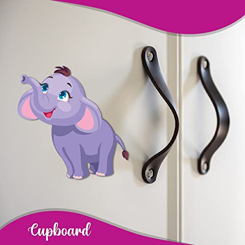 Bhai Please Elephant Wooden Fridge Magnet (Pack of 1) | Animal, Jungle Forest, Cute Theme | Gift for Birthday, Return Gift - Image 2