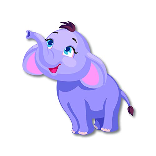 Bhai Please Elephant Wooden Fridge Magnet (Pack of 1) | Animal, Jungle Forest, Cute Theme | Gift for Birthday, Return Gift - Image 1