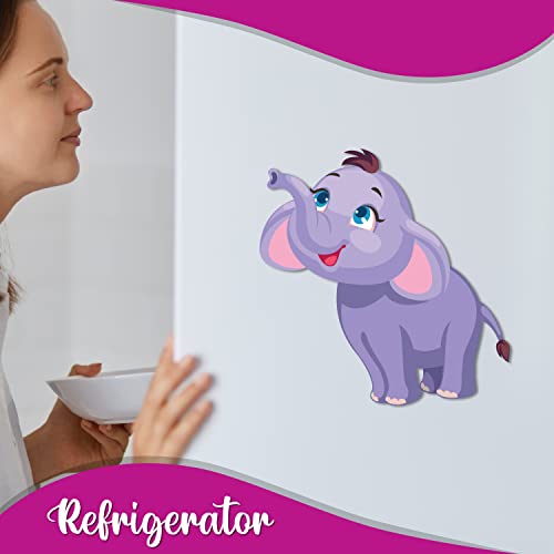 Bhai Please Elephant Wooden Fridge Magnet (Pack of 1) | Animal, Jungle Forest, Cute Theme | Gift for Birthday, Return Gift - Image 4
