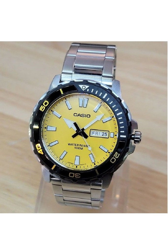 CASIO Casio Watch for Men, with a Stainless Steel Band, Model MTD-125D-9A  - Image 2