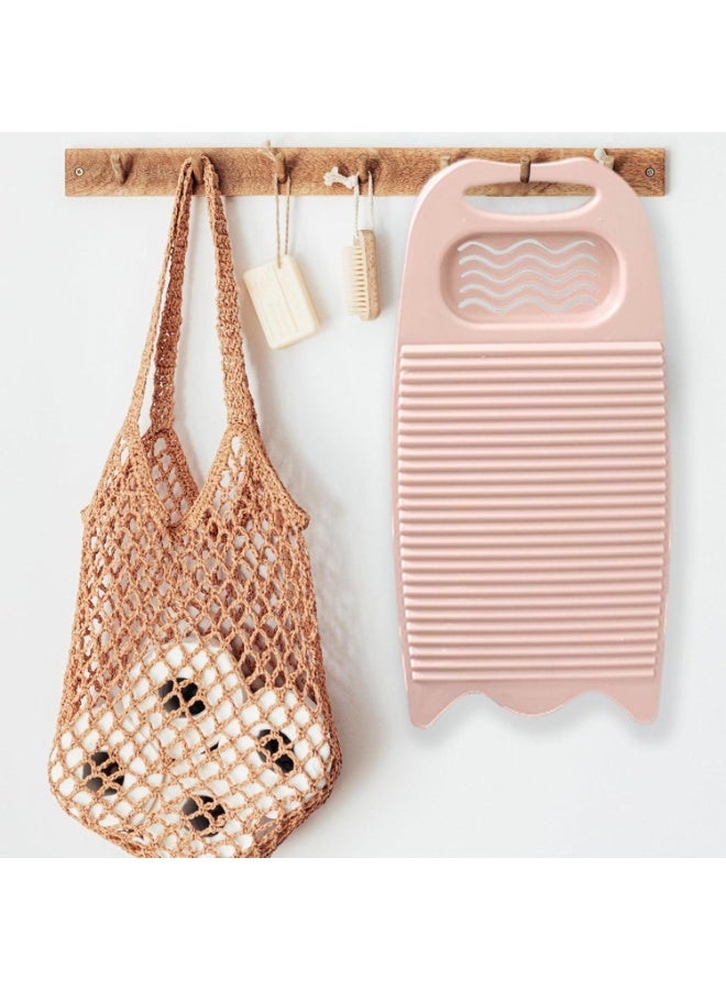 Wash Board, Washboard for Hand Washing Clothes, Plastics Laundry Scrub Board Household With Holder Portable - Image 4