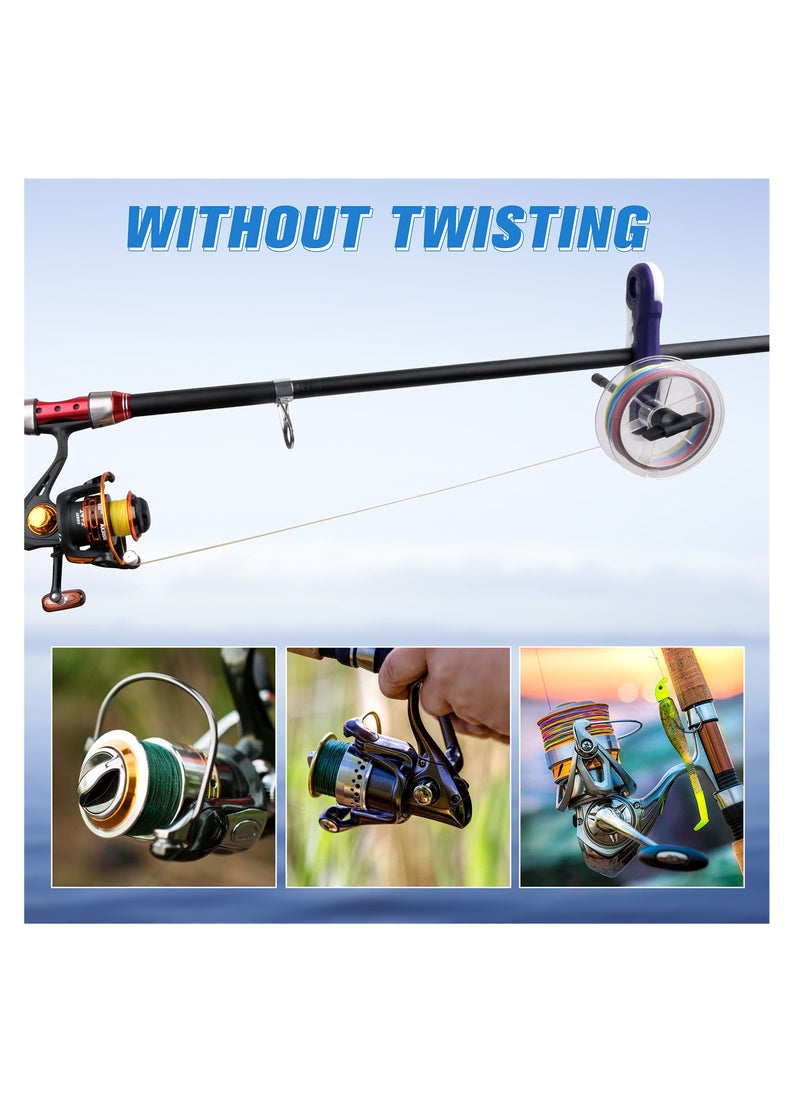 Portable Mini Fishing Line Spooler, Adjustable Winder Tool for Baitcast Reels  Various Rods, Easy to Use Spooling Station