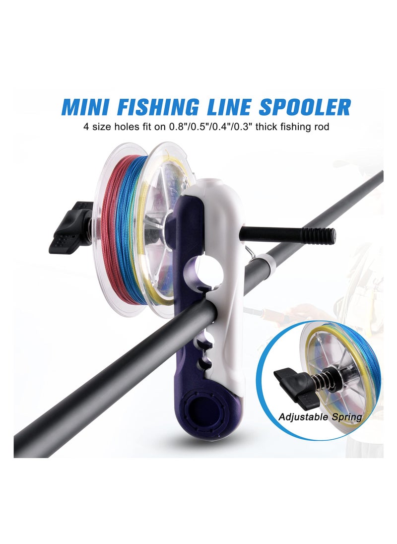 Portable Mini Fishing Line Spooler, Adjustable Winder Tool for Baitcast Reels  Various Rods, Easy to Use Spooling Station