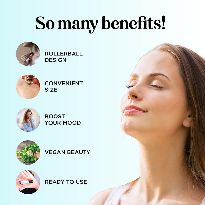 Maple Holistics Peppermint Oil Roll on - Pure Peppermint Rollerball Essential Oil Aromatherapy Stick for Headaches - Natural Travel Essential and Pregnancy Must Have for Headaches Energy & Focus Support (1 Pack) - Image 3