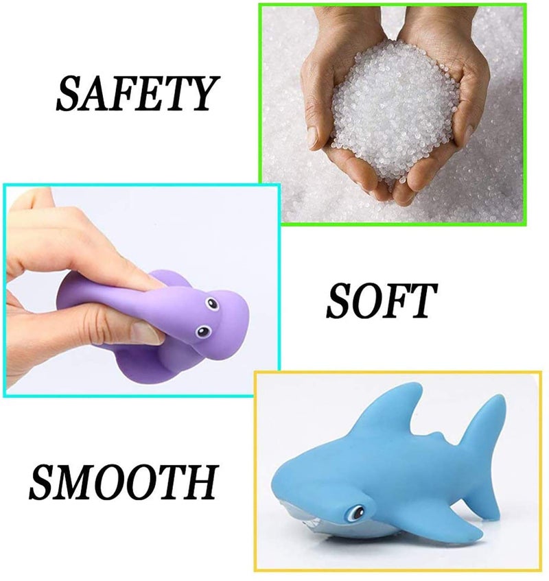 KECIABO Bath Toy, Water Spraying Discoloration Floating Animals, Bathroom Pool Accessory, Shark Fishing Play Set for Babies and Kids - Image 5