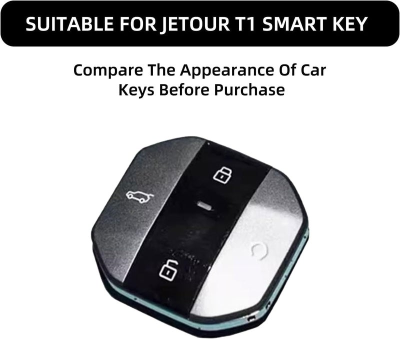 Alloy Key Cover for Jetour T1 T2 2025-2026 | Durable Anti-Fall & Wear-Resistant Key Protector Case | Car Keychain Accessory Compatible with Jetour T1 Traveller Keys, Green, Green - Image 2