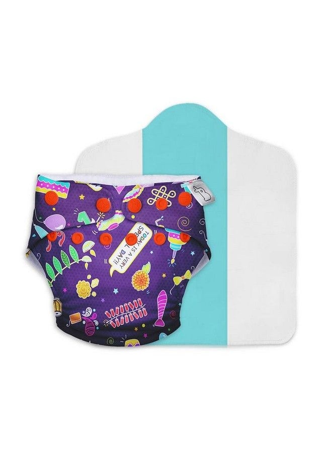 New Uno Freesize Cloth Diaper ; Cloth Diaper For Babies 3M To 3Y ; Washable & Reusable Cloth Diaper ; Comes With Cloth Diaper Insert ; 1 Diaper And 1 Organic Cotton Soaker