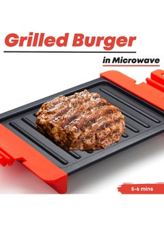 Generic MACONEE Microwave Sandwich Maker | Microwave Grill & Crisper | Cooks Fast, Dishwasher Safe, Black  - Image 3