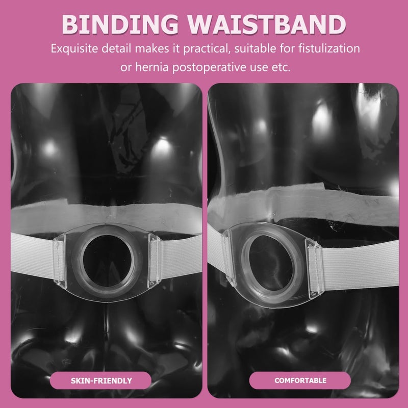 Healifty 2pcs Ostomy Belt Abdominal Stoma Band Fistulization Prevent Allergy Waist Support for Men Women - Image 5