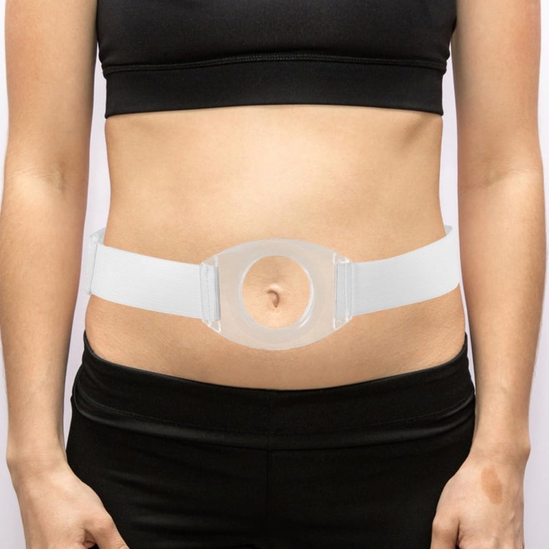 Healifty 2pcs Ostomy Belt Abdominal Stoma Band Fistulization Prevent Allergy Waist Support for Men Women - Image 4