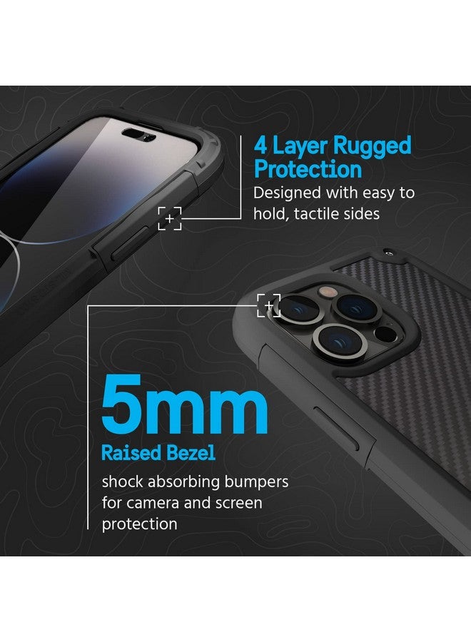 Pelican Pelican Shield Series - iPhone 14 Pro Max Case 6.7" [Compatible with MagSafe] [21ft Military Grade Drop Protection] Magnetic Charging iPhone Case Cover with Belt Clip Holster Kickstand - Black  - Image 3
