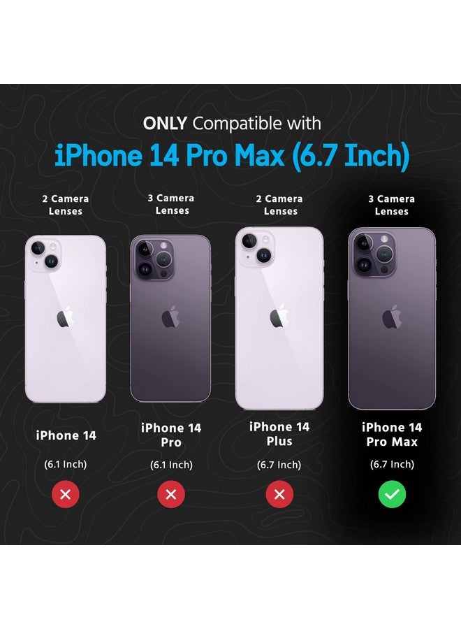 Pelican Pelican Shield Series - iPhone 14 Pro Max Case 6.7" [Compatible with MagSafe] [21ft Military Grade Drop Protection] Magnetic Charging iPhone Case Cover with Belt Clip Holster Kickstand - Black  - Image 1