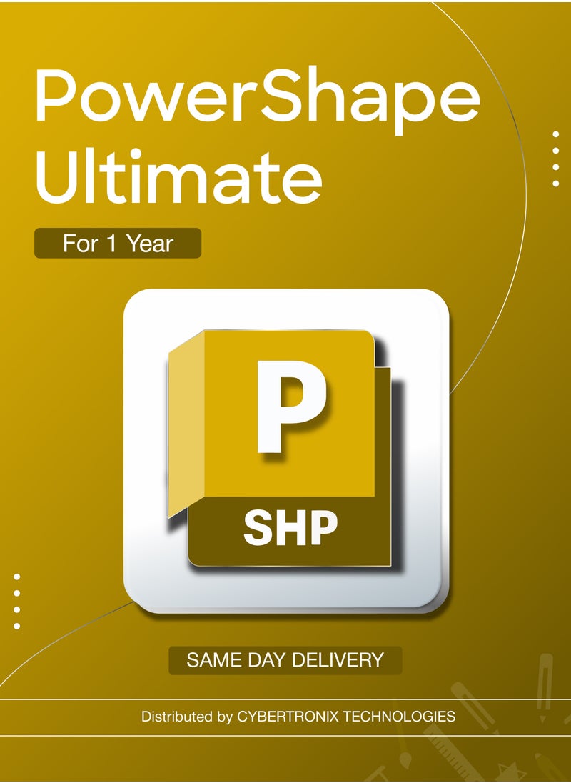 Autodesk - Autodesk PowerShape Ultimate – 1 Year Subscription | SAME DAY DELIVERY - Image 1