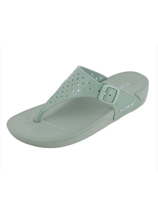 flite Women's Girl's Casual wear Flipflops & chappals (430) (Pista, numeric_6) - Image 1