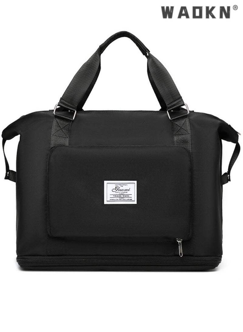 WAOKN Unisex Foldable Sports Bag, Men's & Women's New Large-capacity Short-distance Gym Sacks Travel Bag, Dry and Wet Separation Fitness Bag Handbag Luggage Bag Duffle Bag Carry Bags  - Image 1