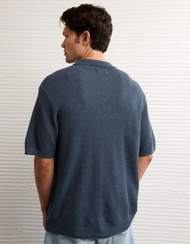 امريكان ايجل كنزة بياقة بولو من نسيج بيكيه