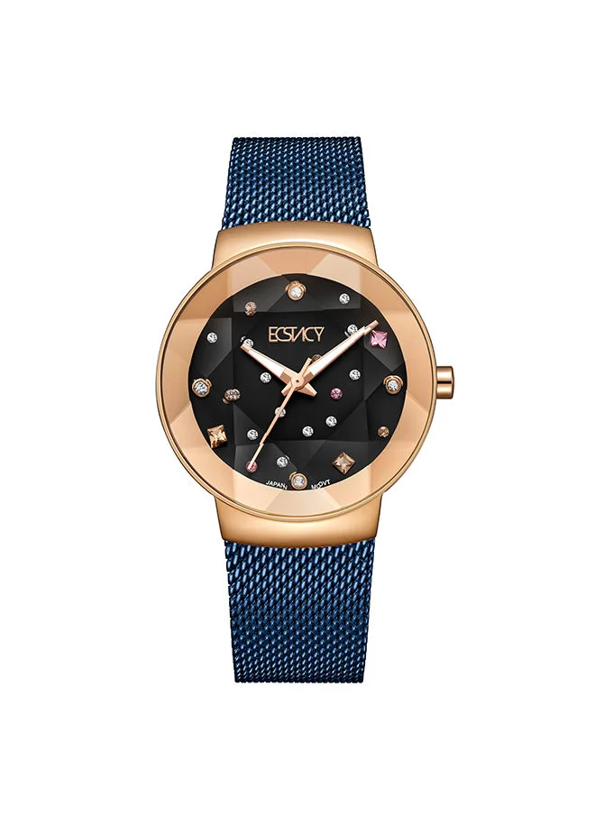 إكستاسي ECSTACY Women's Analog Blue  Dial Watch - E23504-KMNN