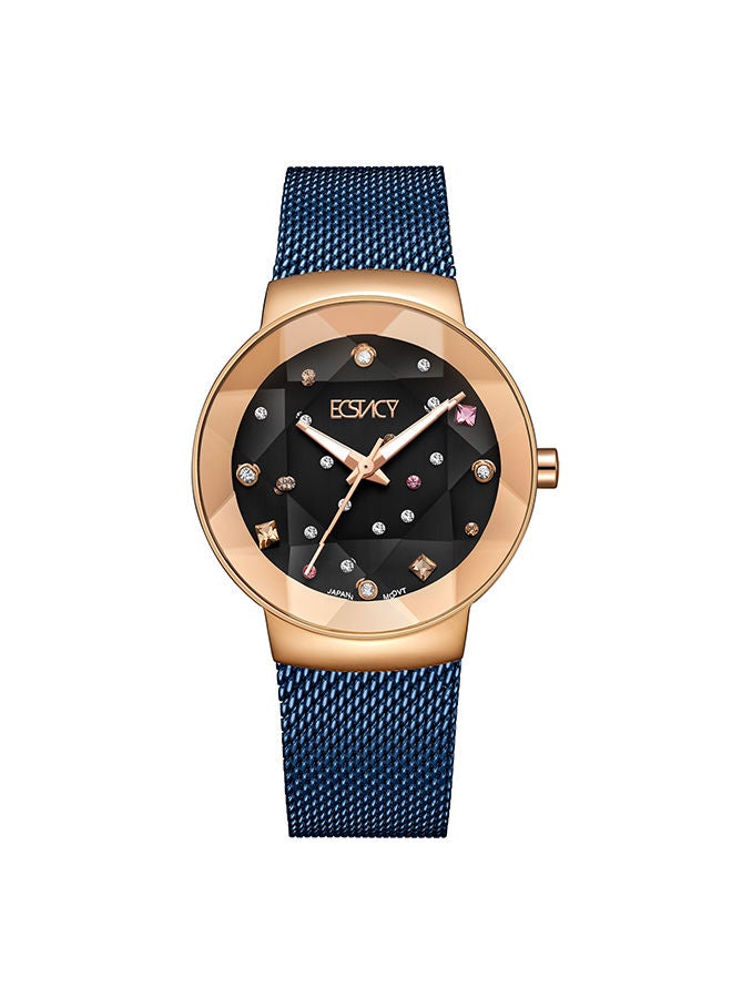 ECSTACY Women's Stainless Steel Analog Watch E23504-KMNN - 33.5x39.5 mm - Image 1