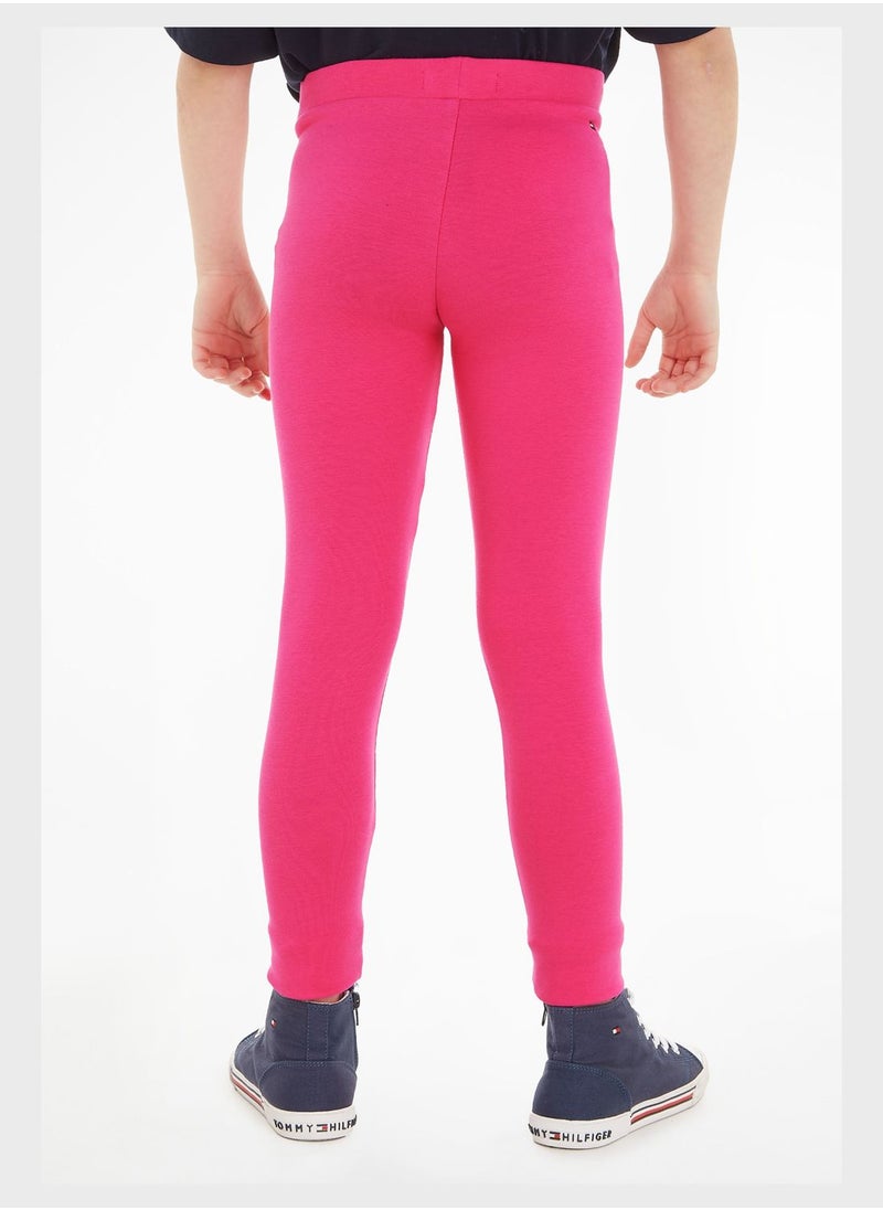 TOMMY HILFIGER - Kids Logo Essential Leggings - Image 1