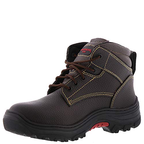 SKECHERS حذاء سكيشرز للرجال من نوع بورغين-تارلاك الصناعي، بني، 8.5 - Image 5