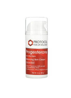 Protocol For Life Balance Progesterone Balancing Skin Cream Unscented 3 oz 85 g  - Image 1
