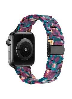 DEALELE Bands Compatible with iWatch 42mm 44mm 45mm 49mm, Colorful Resin Replacement Strap for Apple Watch Series 8 / 7 / 6 / 5 / 4 / 3 / SE / Ultra Women Men, Grape purple  - Image 2