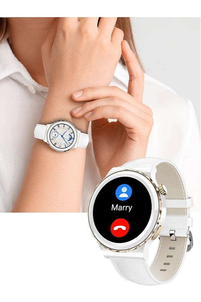 RollsTimi  Smart Watch for Women,1.32" Touchscreen Fitness Tracker, Make/Answer Calls,Sleep & Activity Tracking Smartwatch for Android IOS,Silver White - Image 2