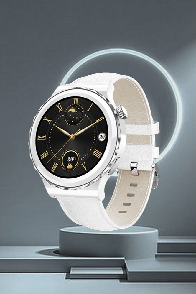 RollsTimi  Smart Watch for Women,1.32" Touchscreen Fitness Tracker, Make/Answer Calls,Sleep & Activity Tracking Smartwatch for Android IOS,Silver White - Image 1