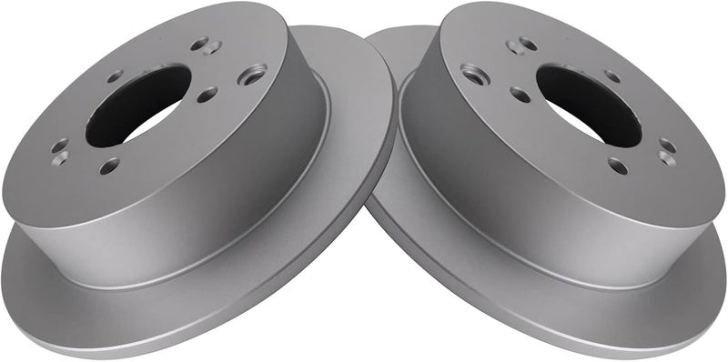 TRQ Rear Brake Rotors Set Solid Premium G-Coated Compatible with 2001-2006 Hyundai Santa Fe 2009-2015 Tucson 2005-2016 Kia Sportage - Image 3