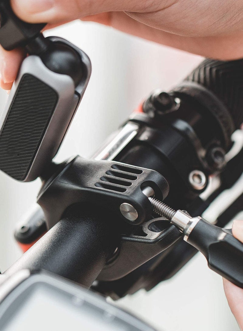 Action Camera Handlebar Mount for DJI Action 2, GoPro 10, GoPro 7/8/9 Adjustable Motorcycle Handlebar for OSMO Action/Pocket 2/ Pocket Action Camera Bike Mount for Insta 360 - Image 5