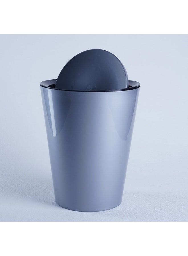 Pan Home Essential Waste Bin W/lid 8.5l - Silver - Image 3