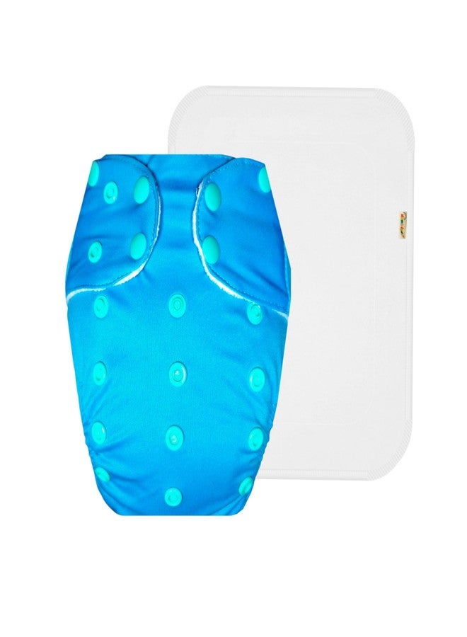 Dumbledo Premium Cloth Diaper with Cotton Insert (Pack of 1) | Soft & Gentle | Reusable & Washable | Easy to Clean | Worry-Free Diapering | 3 Months - 3 Years | Unisex Baby