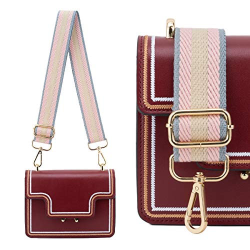 ZOOEASS Wide Shoulder Strap Adjustable Replacement Belt Guitar Style Crossbody Bag Handbag Strap Multicolor Canvas Straps(Wide:1.4in) (Color13) - Image 4